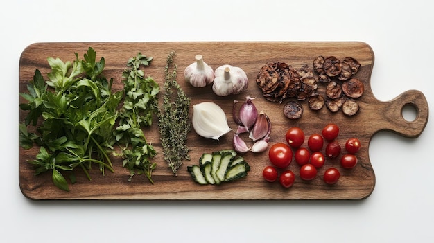 Deska z sezonowymi składnikami